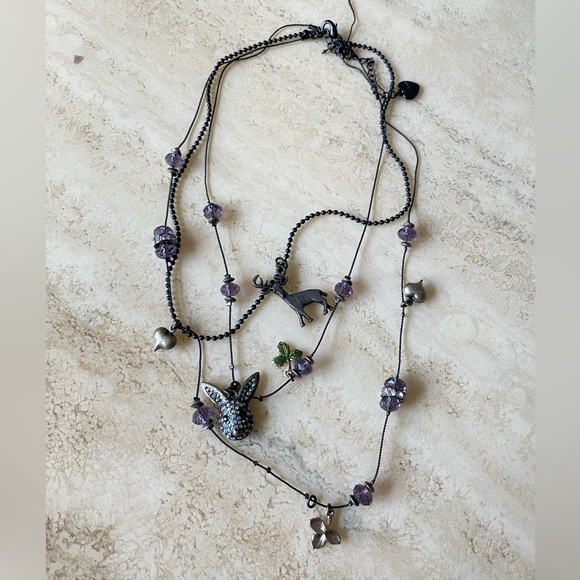 Betsey Johnson Deer and Bunny Necklace - Picture 4 of 6